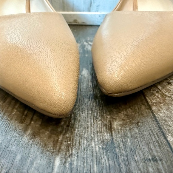 Nine West Tan Sleek Pointed-Toe Kitten Heel Pumps - Picture 3 of 6